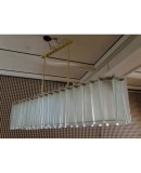L 66 Lampadario alla maniera di Max Ingrand