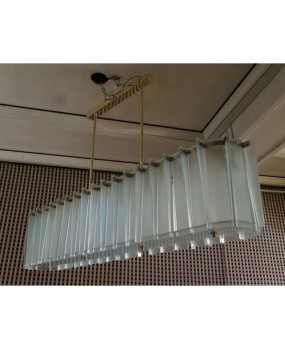 L 66 Lampadario alla maniera di Max Ingrand