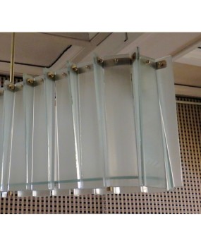 L 66 Lampadario alla maniera di Max Ingrand