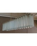 L 66 Lampadario alla maniera di Max Ingrand