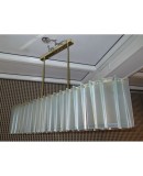 L 66 Lampadario alla maniera di Max Ingrand