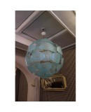 L 65 Lampadario "sputnik" in vetro di murano e ottone