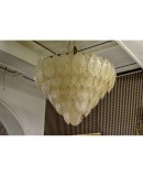 L 64 Lampadario in vetro di Murano color oro