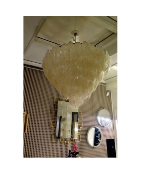 L 64 Lampadario in vetro di Murano color oro
