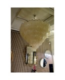 L 64 Lampadario in vetro di Murano color oro
