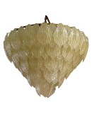 L 64 Lampadario in vetro di Murano color oro