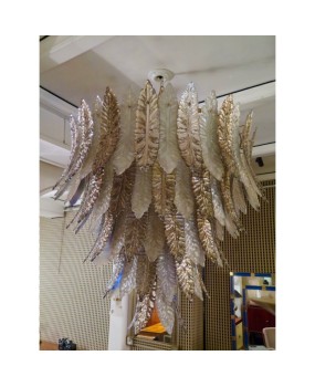 L 62 Importante lampadario in vetro di Murano