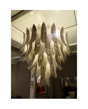 L 62 Importante lampadario in vetro di Murano