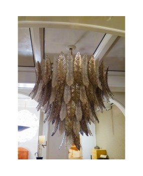 L 62 Importante lampadario in vetro di Murano