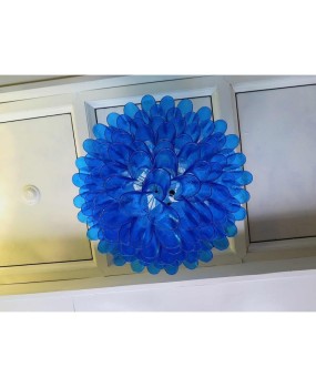 L 42 Lampadario Attribuito alla vetreria Mazzega