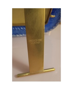 V 59 Cornice Blu Firmata Barovier Toso Murano, 1990