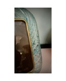 Seguso Vetri D'arte Murano Light Green Blown Glass Picture Frame, 1980 Seguso Vetri D'arte Murano Light Green Blown Glass Picture Frame, 1980