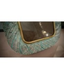 Seguso Vetri D'arte Murano Light Green Blown Glass Picture Frame, 1980 Seguso Vetri D'arte Murano Light Green Blown Glass Picture Frame, 1980