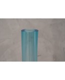 Murano Art Glass Blown Glass Sky Blue Color Midcentury Vase, 1990 Murano Art Glass Blown Glass Sky Blue Color Midcentury Vase, 1990