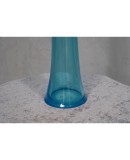 Murano Art Glass Blown Glass Sky Blue Color Midcentury Vase, 1990 Murano Art Glass Blown Glass Sky Blue Color Midcentury Vase, 1990
