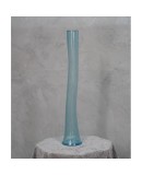 Murano Art Glass Blown Glass Sky Blue Color Midcentury Vase, 1990 Murano Art Glass Blown Glass Sky Blue Color Midcentury Vase, 1990
