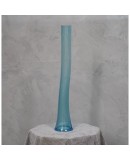 Murano Art Glass Blown Glass Sky Blue Color Midcentury Vase, 1990 Murano Art Glass Blown Glass Sky Blue Color Midcentury Vase, 1990