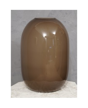 Murano Dove Gray and White Art Glass Vase, 1950