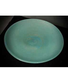 V 49 Piatto in vetro di Murano color azzurro cielo di Barovier & Toso,