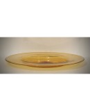 Cappellin Murano Round Orange Color Glass Plate, 1920 Cappellin Murano Round Orange Color Glass Plate, 1920