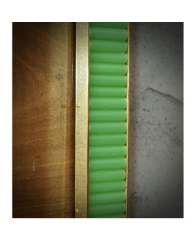 Murano Green Color Glass and Brass Mid-Century Picture Frames, 2000