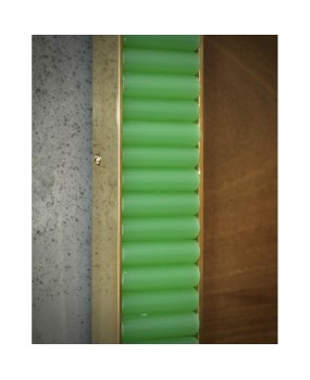 Murano Green and Black Color Glass and Brass Mid-Century Picture Frames, 2000