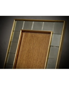Murano Art Mirror and Brass Picture Frames, 1970