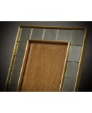 Murano Art Mirror and Brass Picture Frames, 1970 Murano Art Mirror and Brass Picture Frames, 1970