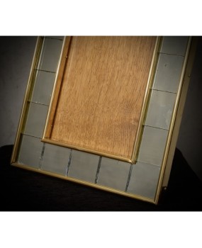 Murano Art Mirror and Brass Picture Frames, 1970