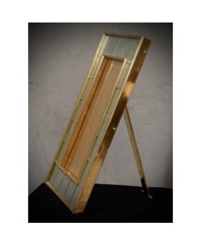 Murano Art Mirror and Brass Picture Frames, 1970