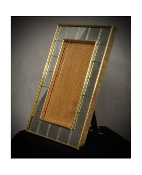 Murano Art Mirror and Brass Picture Frames, 1970