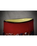 V 41 Vaso in vetro artistico con murrina di Murano, 1980