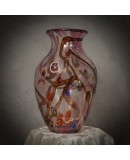 Murano Murrina Art Glass Mid-Century Glass Vase, 1980 Murano Murrina Art Glass Mid-Century Glass Vase, 1980