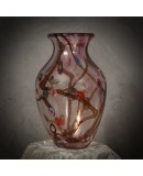Murano Murrina Art Glass Mid-Century Glass Vase, 1980 Murano Murrina Art Glass Mid-Century Glass Vase, 1980