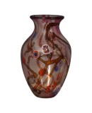 Murano Murrina Art Glass Mid-Century Glass Vase, 1980 Murano Murrina Art Glass Mid-Century Glass Vase, 1980