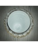 Murano Midcentury Round Dove Gray Color Italian Vase, 1970 Murano Midcentury Round Dove Gray Color Italian Vase, 1970