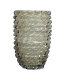 Murano Midcentury Round Dove Gray Color Italian Vase, 1970 Murano Midcentury Round Dove Gray Color Italian Vase, 1970