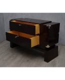 C 104 Cassettone lastronato in mogano tinto nero C 104 Cassettone lastronato in mogano tinto nero