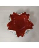 Murano Red and White Glass Ashtray, 1980 Murano Red and White Glass Ashtray, 1980