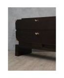C 104 Cassettone lastronato in mogano tinto nero C 104 Cassettone lastronato in mogano tinto nero