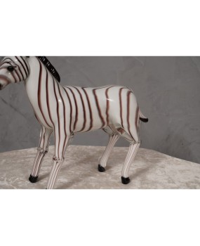 Murano Black and White Glass Sculptures, 1980