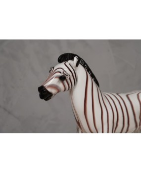 Murano Black and White Glass Sculptures, 1980