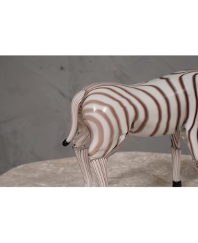 Murano Black and White Glass Sculptures, 1980