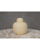 Tobia Scarpa Venini Murano "Opal" Series Glass Ivory Color Vase, 1979 Tobia Scarpa Venini Murano "Opal" Series Glass Ivory Color Vase, 1979