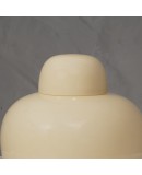 Tobia Scarpa Venini Murano "Opal" Series Glass Ivory Color Vase, 1979 Tobia Scarpa Venini Murano "Opal" Series Glass Ivory Color Vase, 1979
