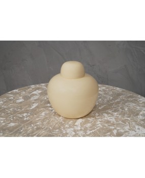V 17 Vaso Tobia Scarpa Venini Murano Serie "Opale" Vetro Colore Avorio, 1979