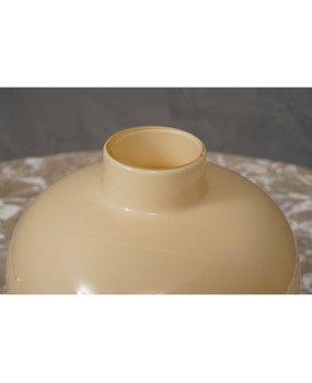 V 17 Vaso Tobia Scarpa Venini Murano Serie "Opale" Vetro Colore Avorio, 1979