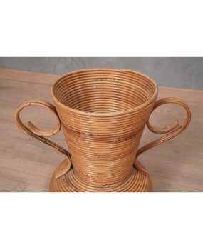V 12 Vivai Del Sud Vaso anfora in rattan, 1960