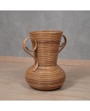 V 12 Vivai Del Sud Vaso anfora in rattan, 1960 V 12 Vivai Del Sud Vaso anfora in rattan, 1960
