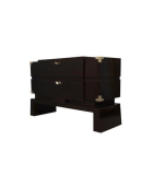 C 104 Cassettone lastronato in mogano tinto nero C 104 Cassettone lastronato in mogano tinto nero
